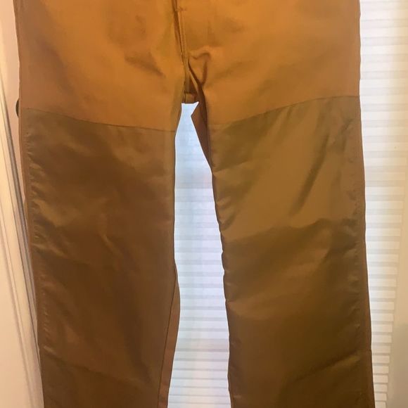 Vintage Liberty Tan Brown Bib Overalls Fowl Waterproof Hunting Small Regular - Picture 3 of 6